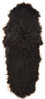Island Lammfell Teppich schwarz langwollig 200 x 70 cm