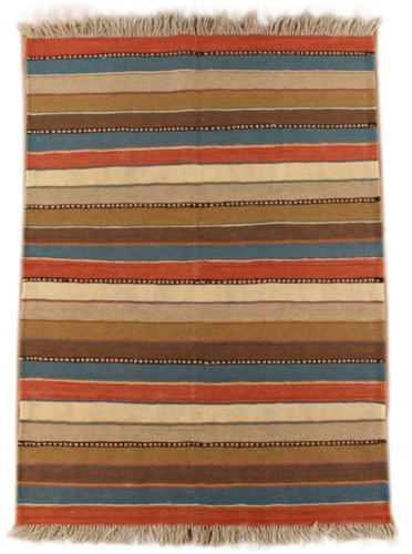 Kelim Ghashghai Streifen Muster Bunt 178 x 120 cm