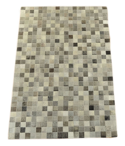 cowhide rug mix grey 150 x 100 cm