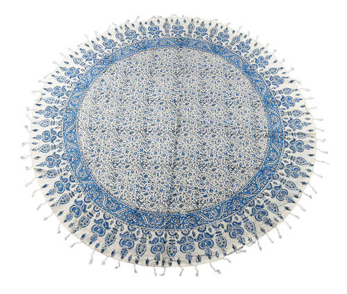 Orientalische Tischdecke Dekostoff mit Paisleymuster 150 cm Durchmesser