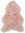 Island Lammfell zart rosa 110-120 cm Lang