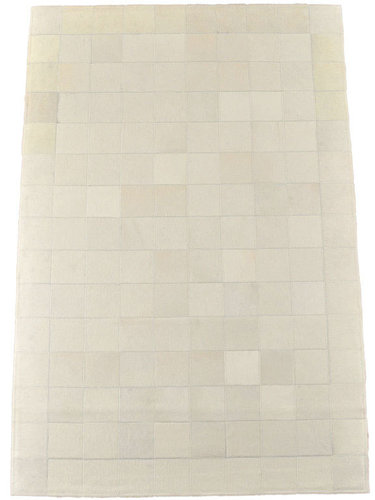KUHFELL TEPPICH CREME WEISS 150 x 100 cm