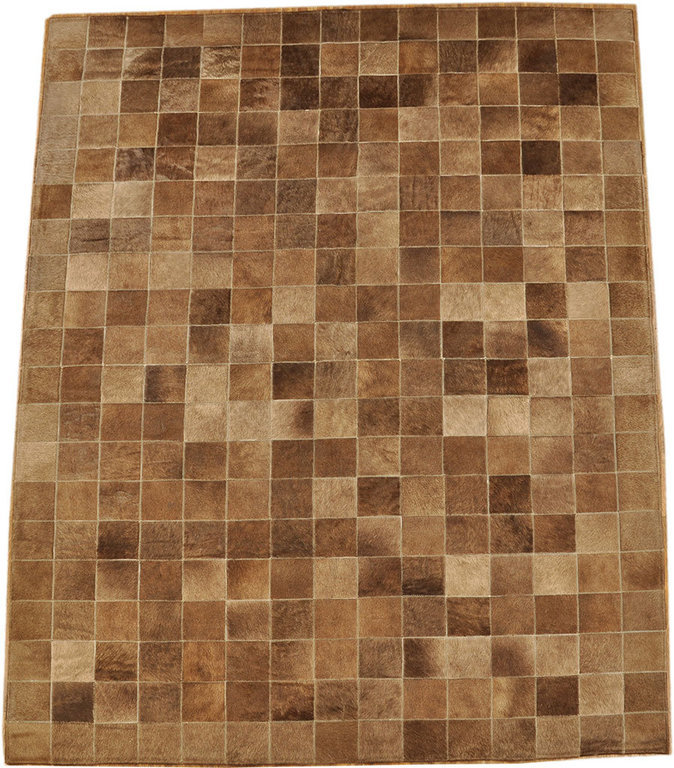 Patchwork Teppich aus grauem Kuhfell RUG 150 cm x 100 cm NEU 