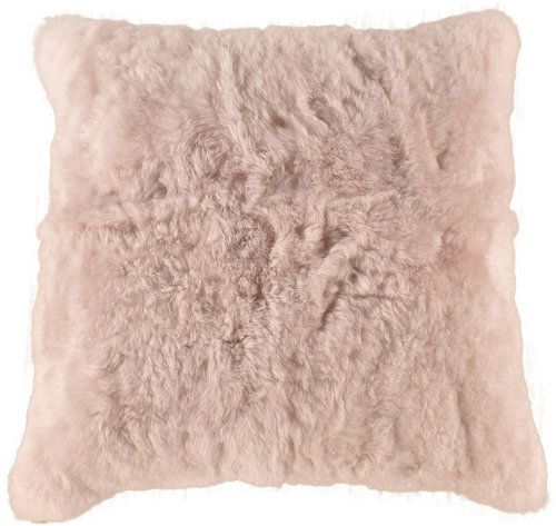 Lambskin cushion pale pink 80 x 80 cm