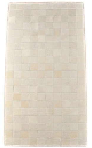 KUHFELL TEPPICH CREME WEISS 200 x 100 cm