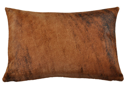 cowhide cushion cover brown exotic 40 x 60 cm