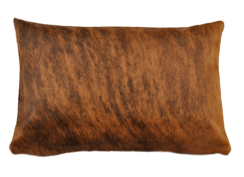 cowhide cushion cover brown exotic 40x60 cm