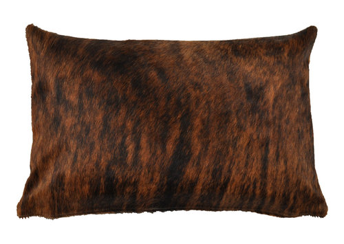 cowhide cushion cover brown exotic 40 x 60 cm