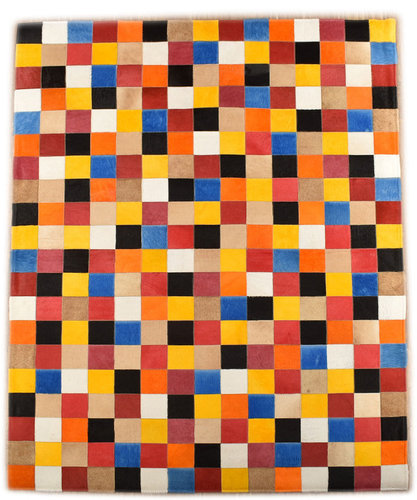 kuhfell teppich multicolor 150 x 200 cm