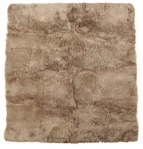 eco icelandic lambskin rug taupe 200 x 160 cm