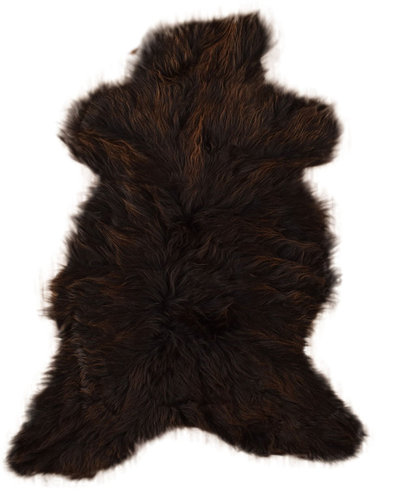 eco british Lambskin dark brown 120 x 60 cm