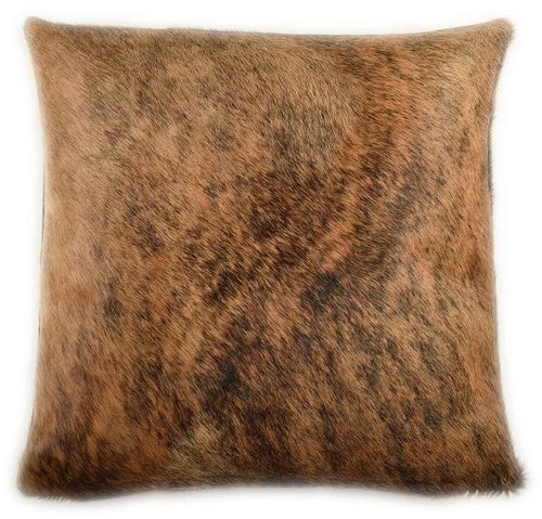 cowhide cushion cover brown exotic 50 x 50 cm