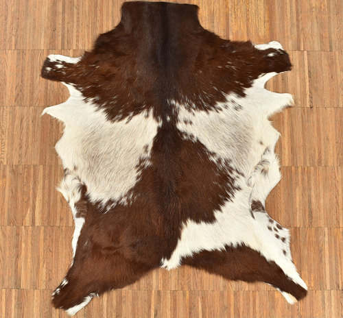 goat skin short hair 80 x 60 cm brown