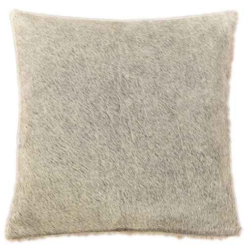 cowhide cushion cover grey 50 x 50 cm