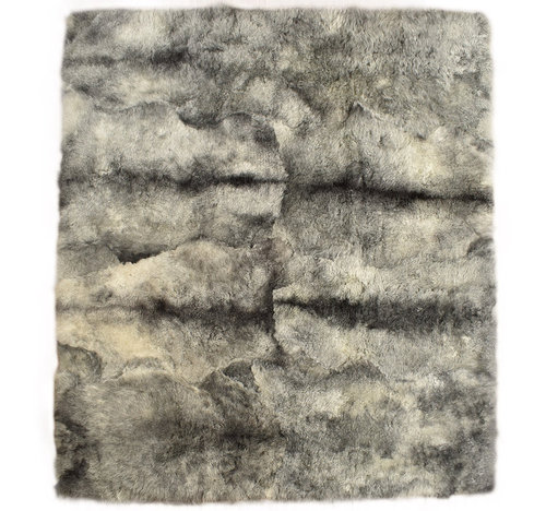 Iceland Lambskin rug natural grey 230 x 200 cm