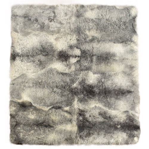 Iceland Lambskin rug natural grey 230 x 200 cm