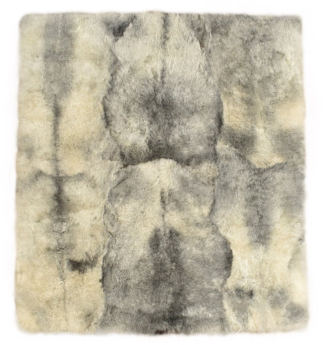 Iceland Lambskin rug natural grey 200 x 170 cm