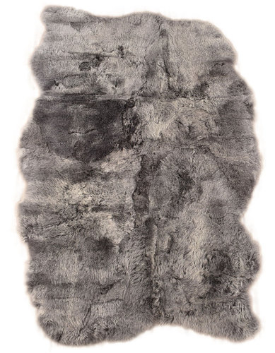öko island lammfell teppich grau 120 x 180 cm