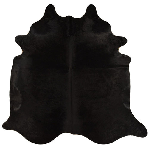 COWHIDE BLACK DYED 215 x 180 cm