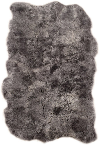 öko island lammfell teppich grau 110 x 200 cm