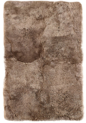 eco icelandic lambskin rug taupe 190 x 110 cm
