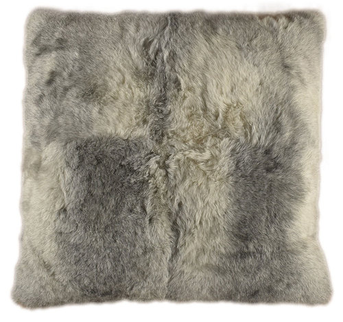 Lambskin cushion natural grey 80 x 80 cm