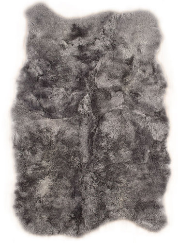 eco icelandic lambskin rug grey 130 x 200 cm