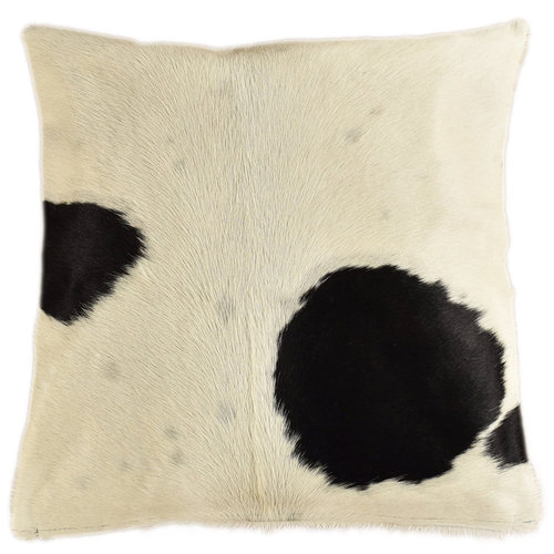 cowhide cushion cover black & white 50 x 50 cm