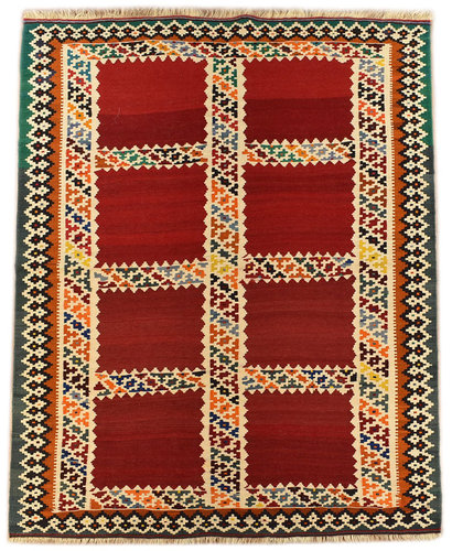 Vintage Nomaden Teppich Kelim 215 x 154 cm