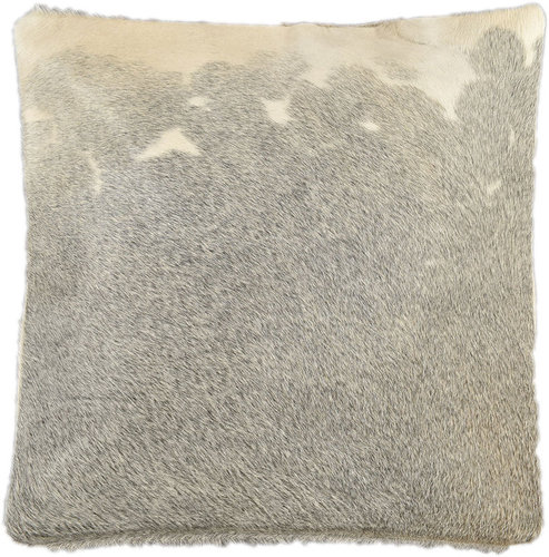 cowhide cushion cover grey & white 50 x 50 cm