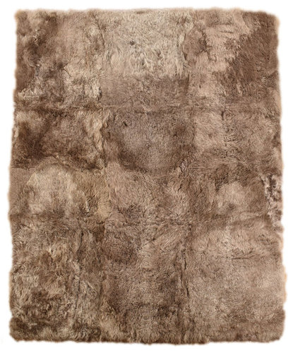 öko island lammfell teppich taupe 190 x 160 cm kurzwollig