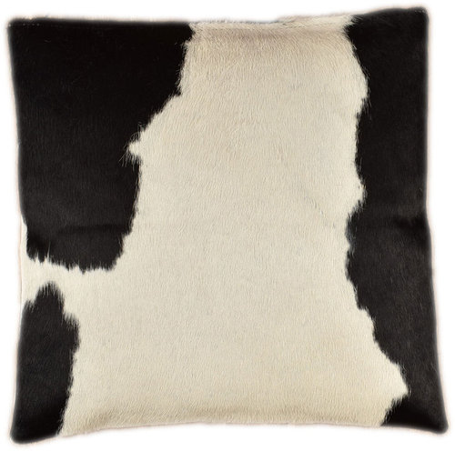 cowhide cushion cover black & white 50 x 50 cm