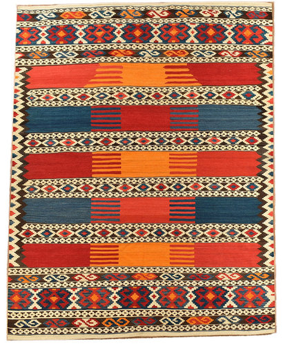 Nomaden Teppich Kelim Azerbaijan 225 x 168 cm