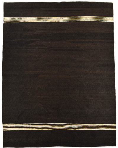 kilim tribal rug brown 230 x 175 cm