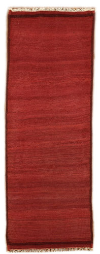 Vintage Nomaden Teppich Kelim rot 205 x 65 cm