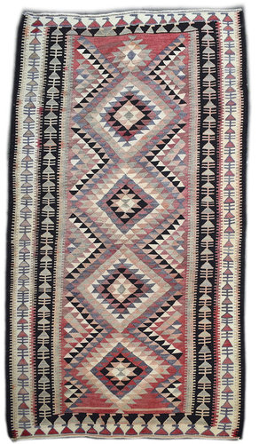 Vintage Nomaden Teppich Kelim Läufer 525 x 166 cm