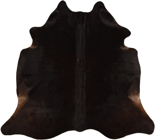 COWHIDE NATURAL BLACK 205 x 180 cm