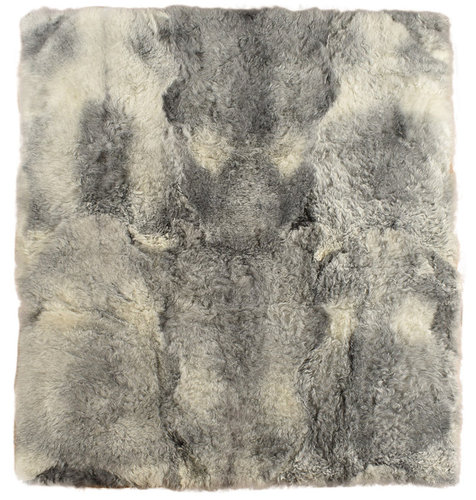 Iceland Lambskin rug natural grey 200 x 160 cm