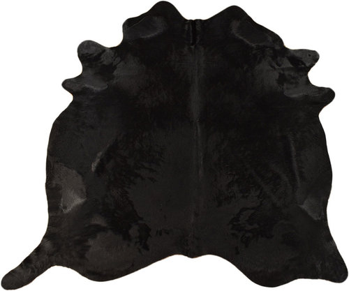 COWHIDE BLACK DYED 200 x 200 cm