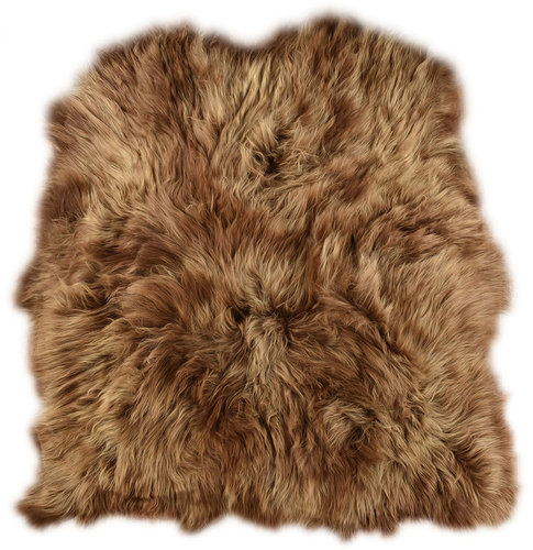 Eco lambskin rug brisa brown 210 x 170 cm