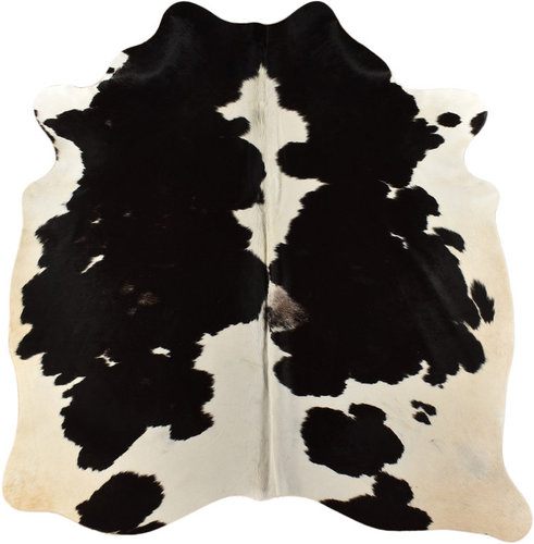 cowhide black and white 215 x 170 cm