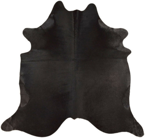 COWHIDE BLACK DYED 200 x 160 cm