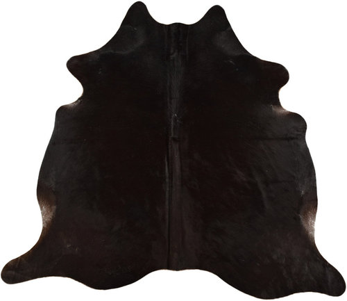 COWHIDE NATURAL BLACK 200 x 190 cm