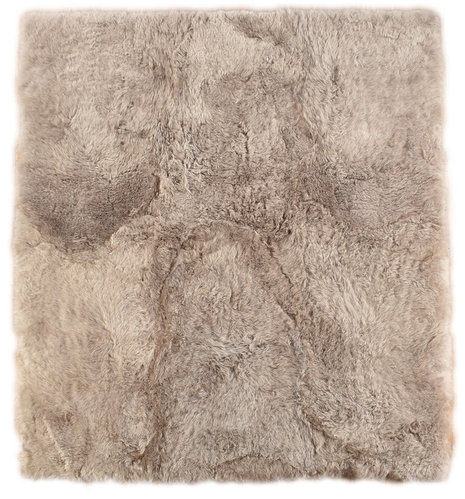 island lammfell teppich Sand beige grau 190 x 160 cm kurzwollig