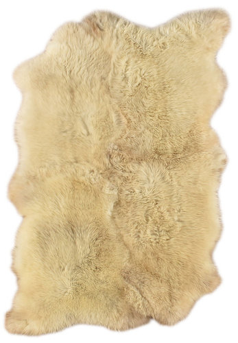 britisch Lammfell Teppich beige champagner 180 x 110 cm