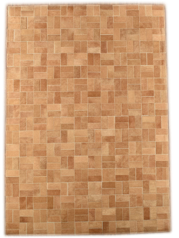 cowhide rug patchwork brown180 x 120 cm