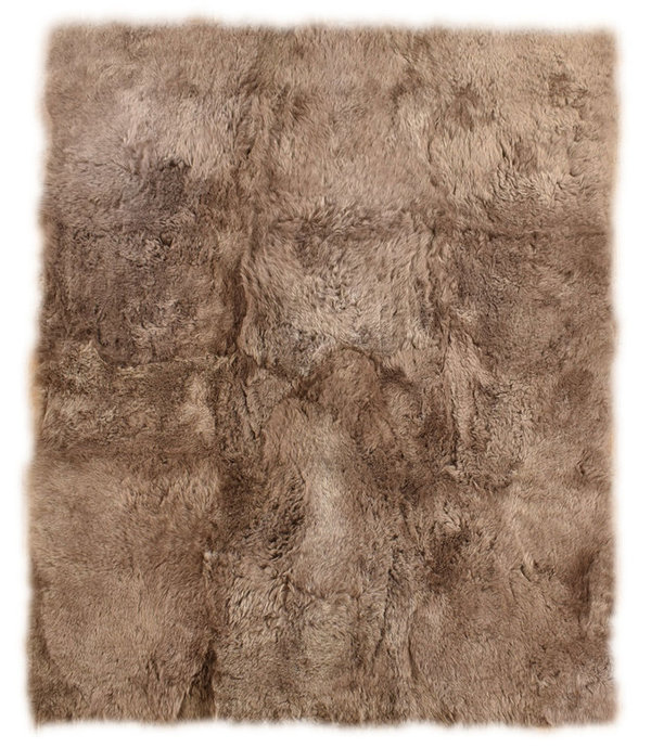 öko island lammfell teppich taupe 175 x 150 cm kurzwollig