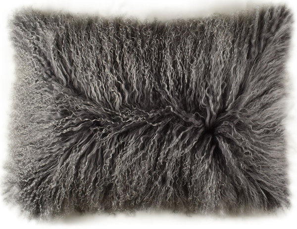 Tibet Lambskin cushion cover graue ca. 50 x 50 cm